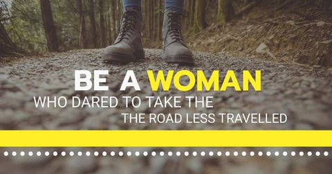 empowering message with boots on forest path - Download Free Stock Templates Pikwizard.com