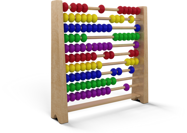 Transparent Wooden Abacus with Colorful Counting Beads - Download Free Stock Videos Pikwizard.com