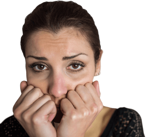 scared woman covering mouth transparent background - Download Free Stock Videos Pikwizard.com