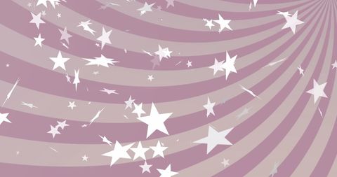 Stars Over Pink Striped Background with Rotating Spiral - Download Free Stock Images Pikwizard.com