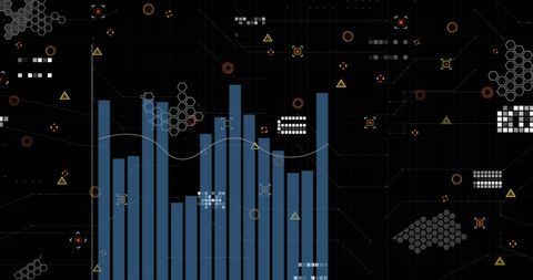 Futuristic Data Visualization and Analysis Display - Download Free Stock Images Pikwizard.com