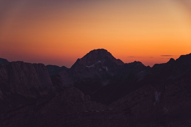 Majestic Mountain Range During Twilight - Download Free Stock Photos Pikwizard.com