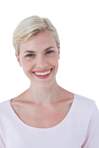 Transparent Background Woman Smiling Close-Up Relaxed Expression - Download Free Stock Videos Pikwizard.com