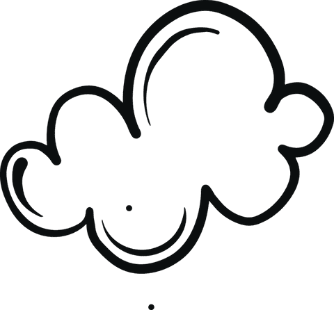 Whimsical Cartoon Cloud Doodle on Transparent Background - Download Free Stock Videos Pikwizard.com