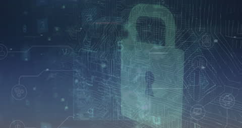 Digital Padlock Security with Data Processing Concept