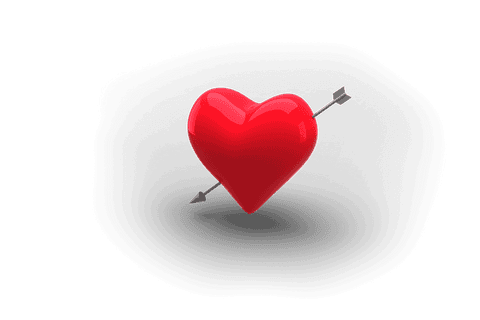 red 3d heart with arrow illustration on transparent background - Download Free Stock Videos Pikwizard.com