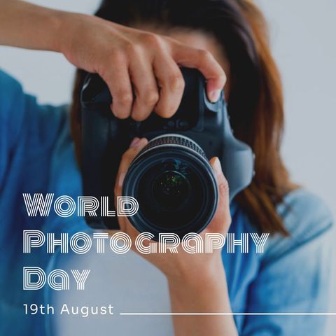 World Photography Day Celebration Concept on 19th August - Download Free Stock Templates Pikwizard.com