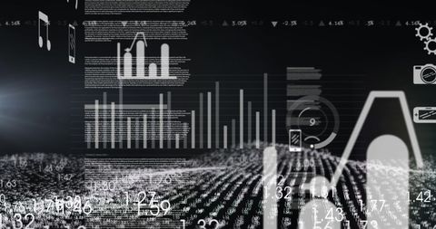 Digital Data Visualization with Futuristic Interface Graphics - Download Free Stock Images Pikwizard.com