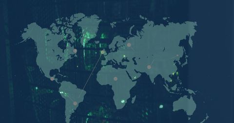 Global Network Connections Visualization Over Software - Download Free Stock Images Pikwizard.com