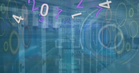 Data Processing in Futuristic Server Room Environment - Download Free Stock Images Pikwizard.com