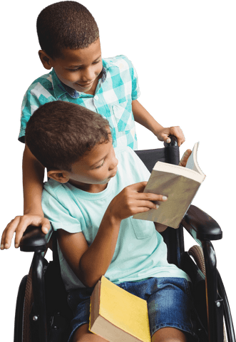 inclusive friendship transparent: helping friend read - Download Free Stock Videos Pikwizard.com