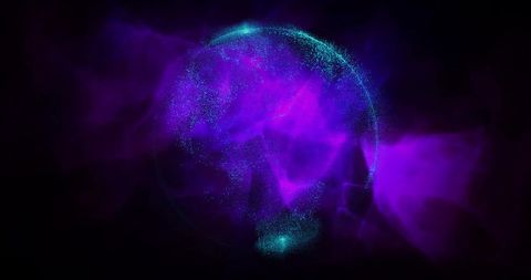 Abstract Energy Sphere with Glowing Particles - Download Free Stock Images Pikwizard.com