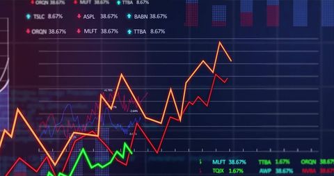 Financial Data Processing with Rising Graphs - Download Free Stock Images Pikwizard.com