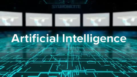 Futuristic Control Room with AI Pulsing Circuit Floor