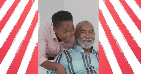 Happy African American Father and Daughter Celebrating Together