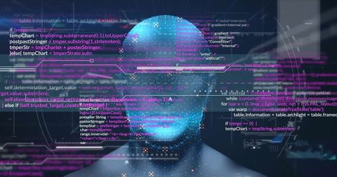 Innovative Data Processing over Human Head Concept - Download Free Stock Images Pikwizard.com
