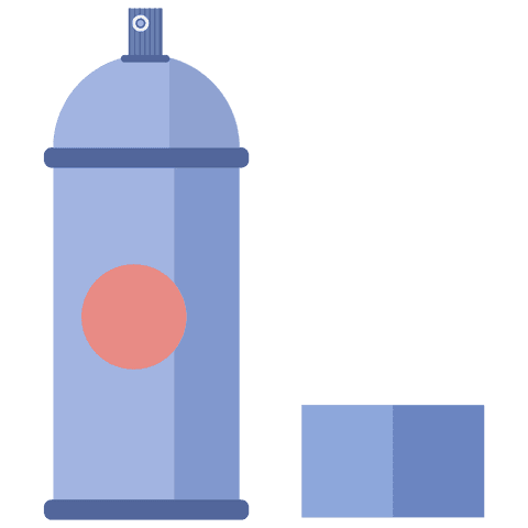Blue Deodorant Can Vector on Transparent Background for Hygiene Concepts - Download Free Stock Videos Pikwizard.com