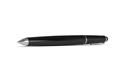 sleek black pen on transparent background - Download Free Stock Videos Pikwizard.com