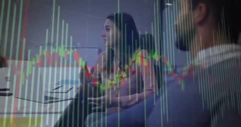 Data Analyst Presenting Rising Financial Trends to Colleagues