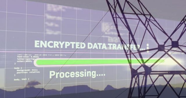 Encrypted data transfer process in virtual environment
