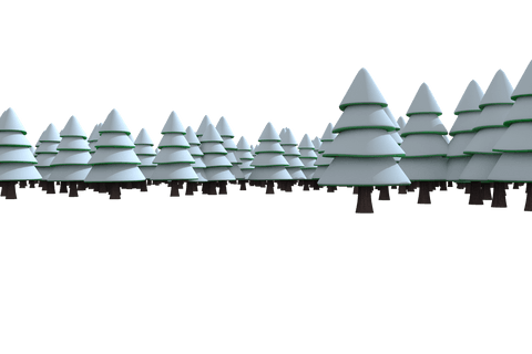 winter forest illustration on transparent background - Download Free Stock Videos Pikwizard.com