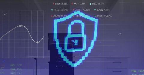Digital Security and Stock Market Data Integration - Download Free Stock Images Pikwizard.com