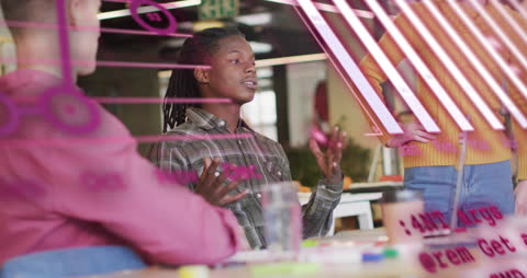 Innovative Team Collaborating with Futuristic Interface Technology