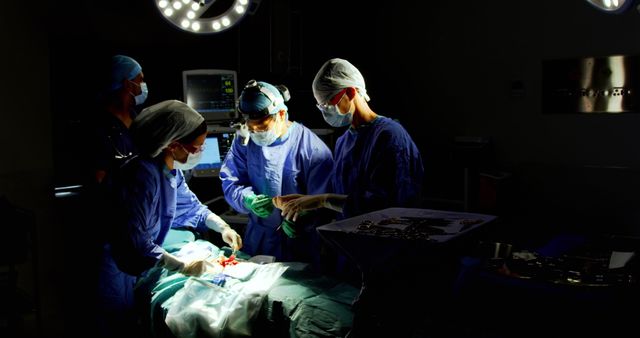 Surgeons Performing Surgery with Focus and Precision in Operating Room - Download Free Stock Images Pikwizard.com