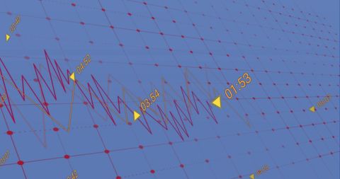 Futuristic Digital Graph Analysis with Data Trends - Download Free Stock Images Pikwizard.com