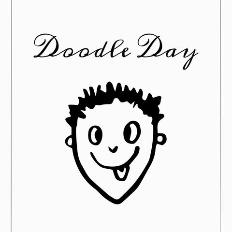 Doodle Day Celebration with Boy's Simple Sketch - Download Free Stock Templates Pikwizard.com