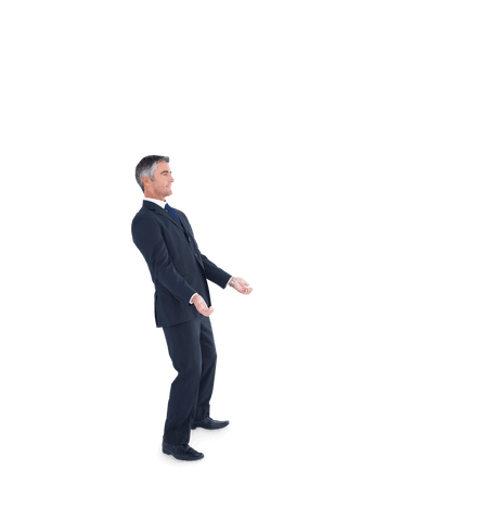 businessman sitting in invisible office space isolated with suit - Download Free Stock Videos Pikwizard.com