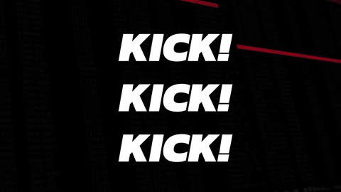 Dynamically Animated Kick Text with Moving Lines