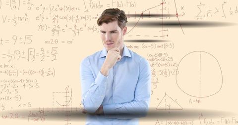 Businessman Analyzing Mathematical Formulas for Strategy - Download Free Stock Images Pikwizard.com