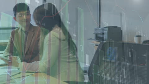 Business Discussion with Overlay of Statistical Data