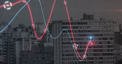 Smart City with Digital Data Analytics Overlay - Download Free Stock Images Pikwizard.com
