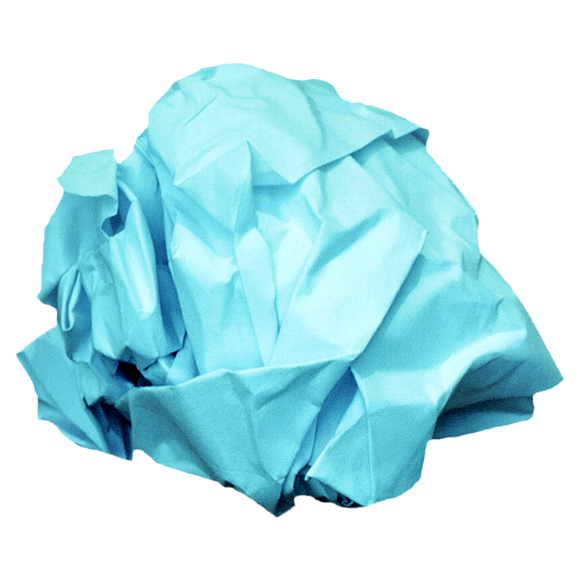 Translucent Blue Crumpled Paper Ball Isolated on Transparent Background - Download Free Stock Videos Pikwizard.com