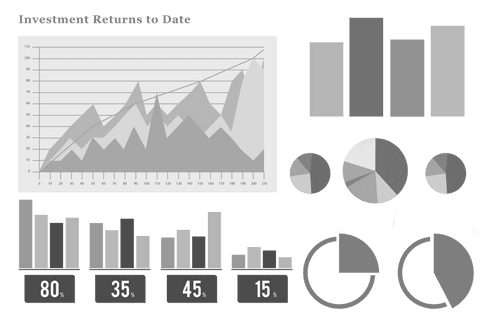 transparent business statistics charts and graphs for data analysis - Download Free Stock Videos Pikwizard.com