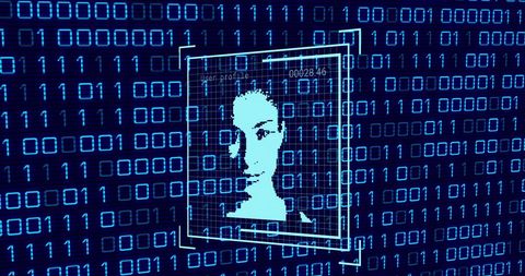 Digital Identity Profile Amidst Binary Code Background - Download Free Stock Images Pikwizard.com