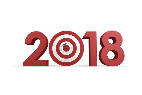2018 Numbers with Transparent Sports Target Bullseye in Red - Download Free Stock Videos Pikwizard.com