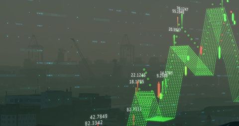 Financial Data Analytics and Global Cityscape with Futuristic Display - Download Free Stock Images Pikwizard.com