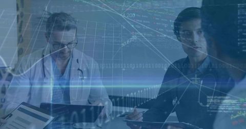 Physicians Collaborating over Clinical Charts with Digital Data Overlay and Analytics