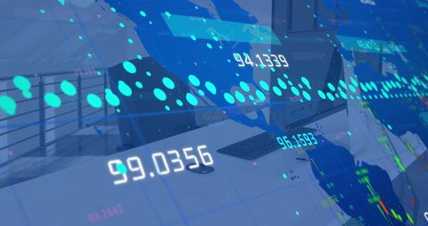 Global Data Processing Delivers Insights in Modern Office Environment - Download Free Stock Images Pikwizard.com