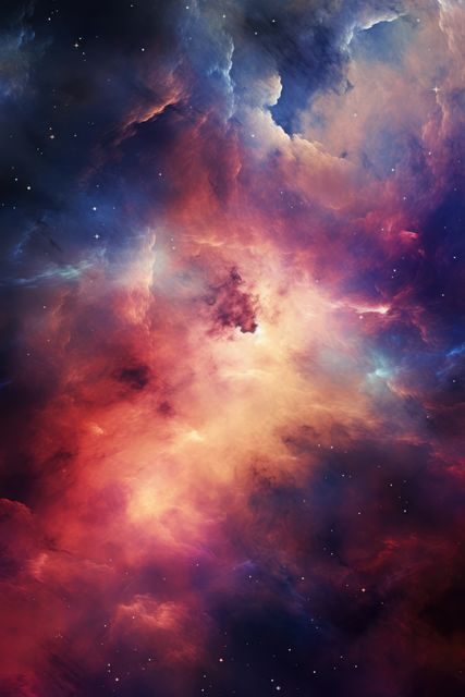 Abstract Colorful Nebula in Deep Space - Download Free Stock Photos Pikwizard.com