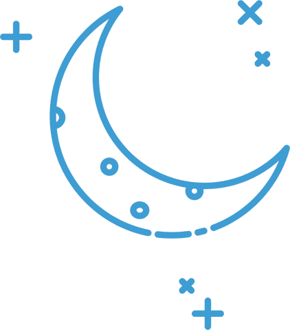 transparent blue moon and stars vector for night-related designs - Download Free Stock Videos Pikwizard.com
