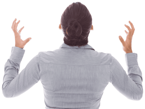 Angry Businesswoman from Behind on Transparent Background - Download Free Stock Videos Pikwizard.com