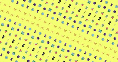 Vibrant Digital Pattern on Yellow Background - Download Free Stock Images Pikwizard.com