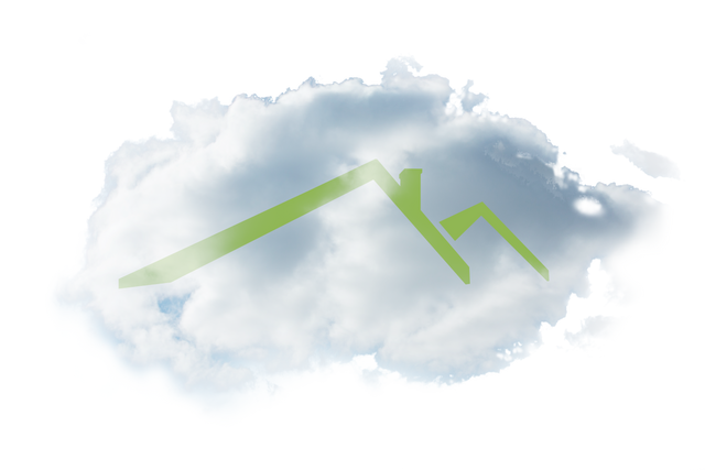 Cloud House Icon on Transparent Background - Download Free Stock Videos Pikwizard.com