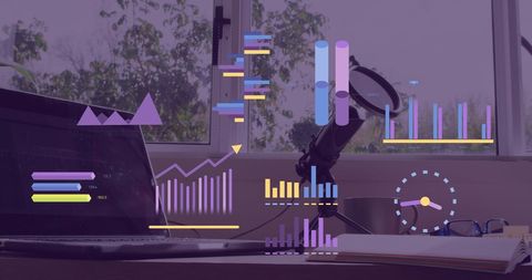 Financial Data Processing with Digital Graphs on Laptop