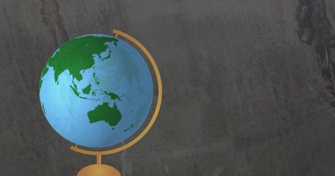 Spinning Globe Against Gray Background - Download Free Stock Images Pikwizard.com