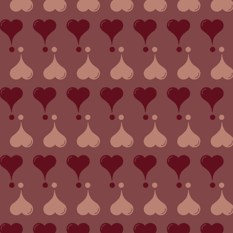 Seamless Brown Heart Pattern on Transparent Background - Download Free Stock Videos Pikwizard.com